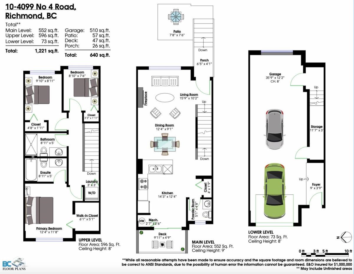 Living Room Photo of 10 4099 No. 4 Road, Richmond, BC