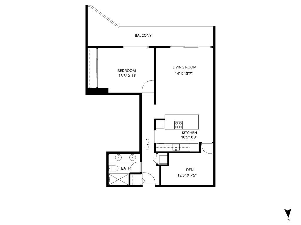 Outdoor Deck Photo of 318 1345 W 15th Avenue, Vancouver, BC