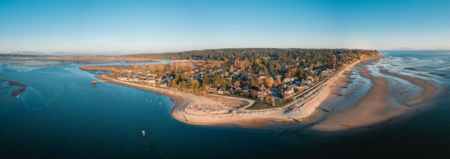 Aerial View of 3603 Nico Wynd Drive, Surrey, BC