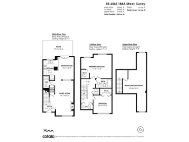 Primary Bedroom Photo of 45 6465 184a Street, Surrey, BC