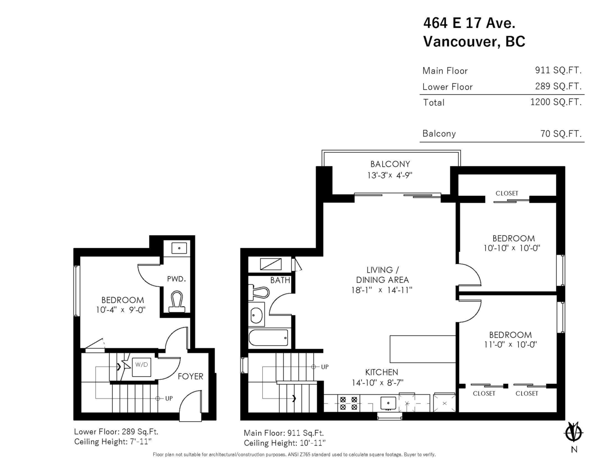Basement Recreation Room Photo of 464 E 17th Avenue, Vancouver, BC