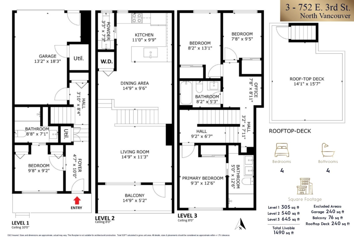 Playground / Recreational Area Near 3 752 E 3rd Street, North Vancouver, BC