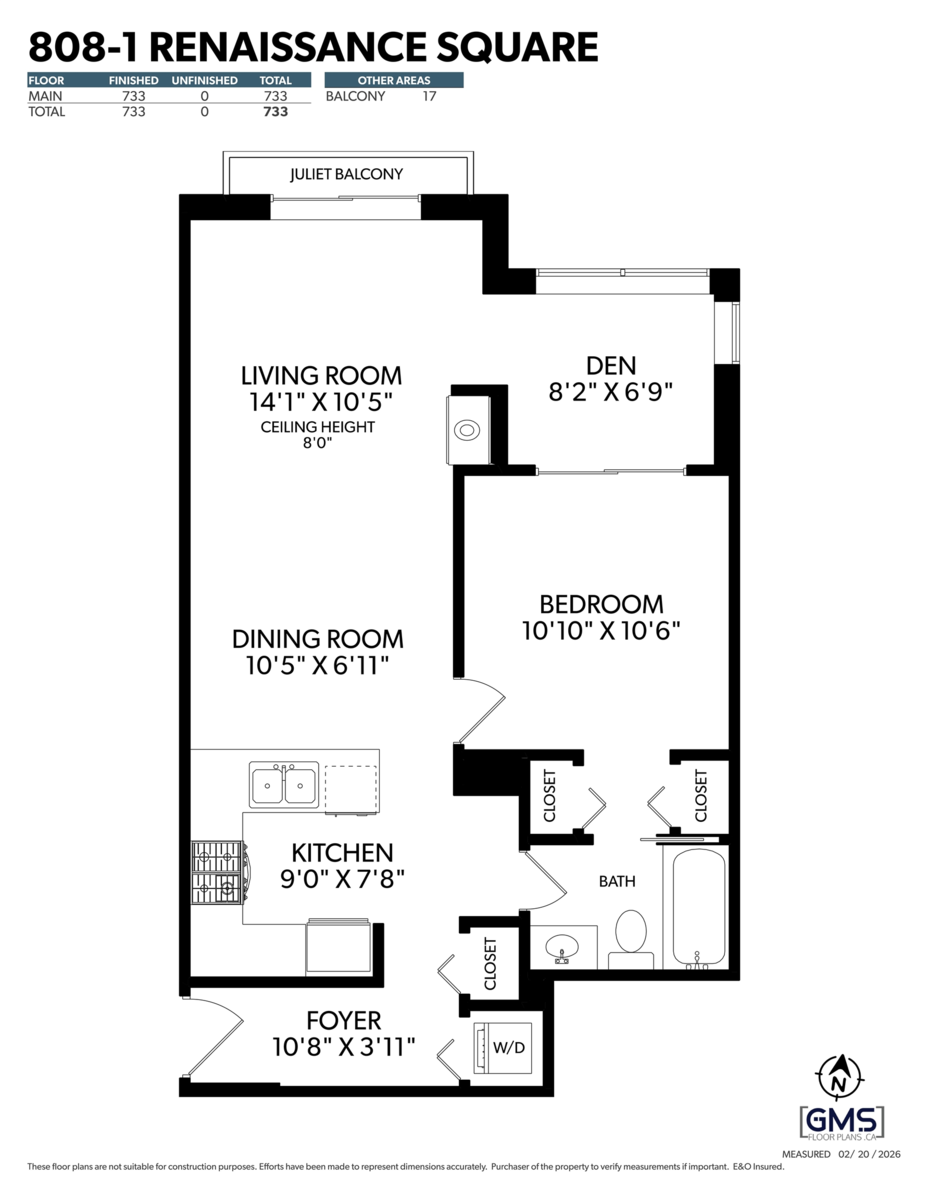 Primary Bedroom Photo of 808 1 Renaissance Square, New Westminster, BC