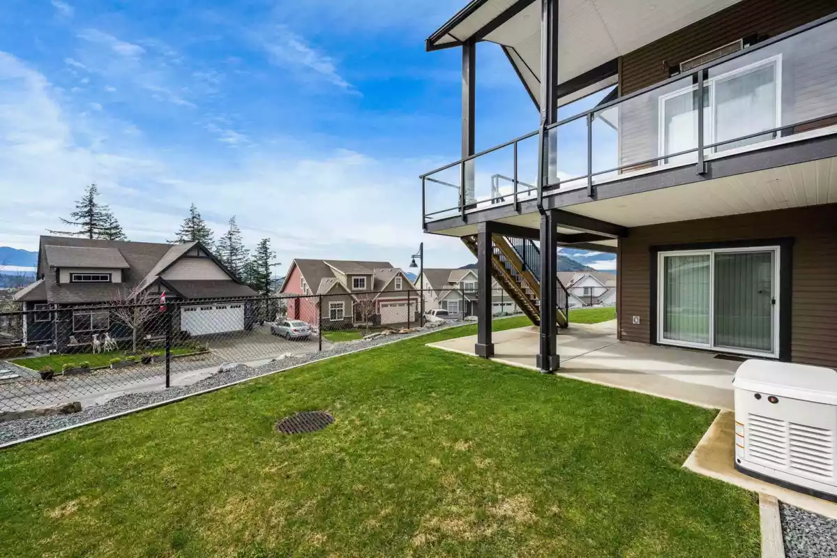 Aerial View of 1306 Stromdahl Place, Agassiz, BC