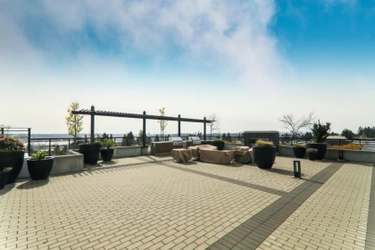 Aerial View of 2202 1045 Austin Avenue, Coquitlam, BC