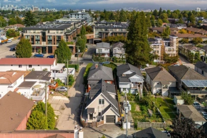 Aerial View of 720 E 30th Avenue, Vancouver, BC