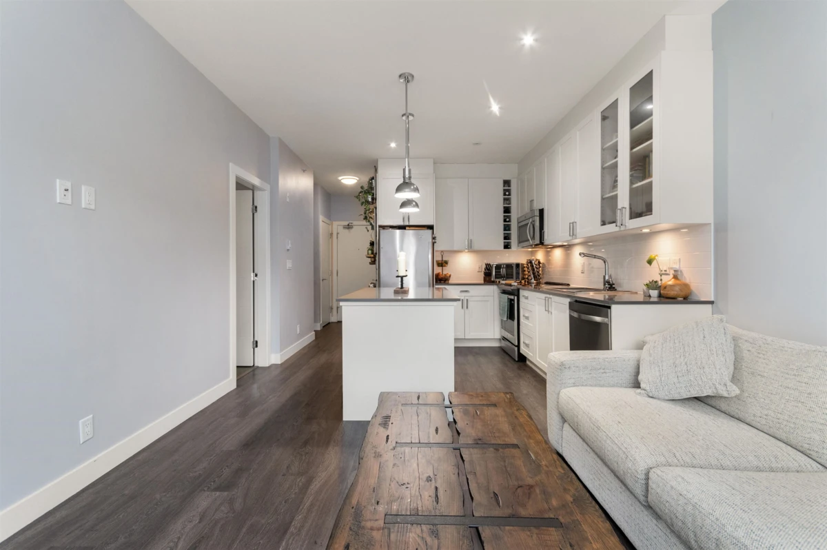 Family Room Photo of 408 16396 64 Avenue, Surrey, BC