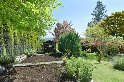 Aerial View of 590-592 N Fletcher Road, Gibsons, BC