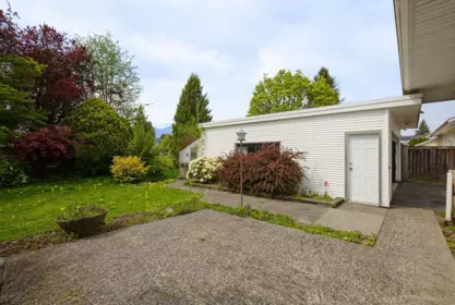 Aerial View of 9633 Woodbine Street, Chilliwack, BC
