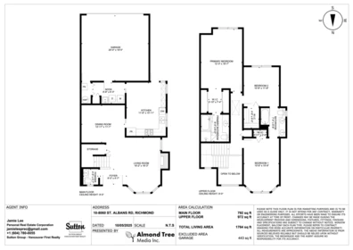 Aerial View of 10 8060 St. Albans Road, Richmond, BC