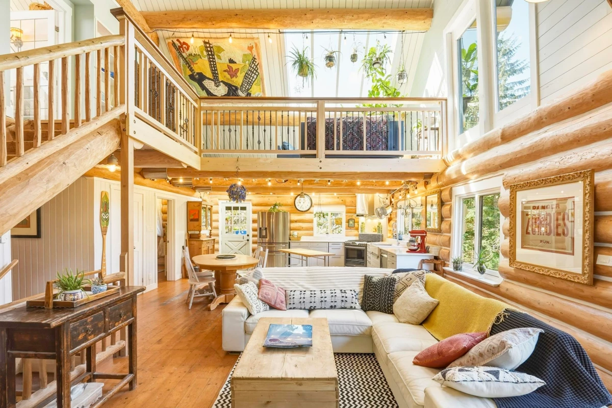 Living Room Photo of 1253 Adams Road, Bowen Island, BC