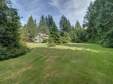 Aerial View of 1317 Lockyer Road, Roberts Creek, BC