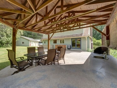 Outdoor Patio Photo of 1317 Lockyer Road, Roberts Creek, BC