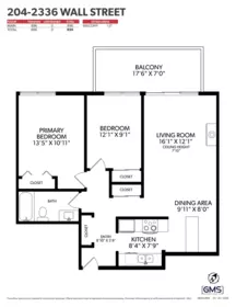 Aerial View of 204 2336 Wall Street, Vancouver, BC