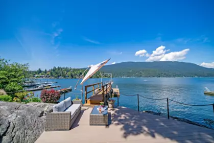 Aerial View of 155 Turtlehead Road, Belcarra, BC