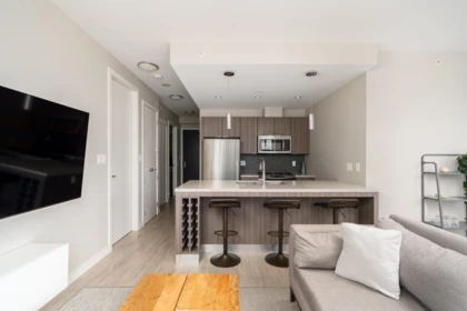 Kitchen Island Photo of 605 1788 Ontario Street, Vancouver, BC