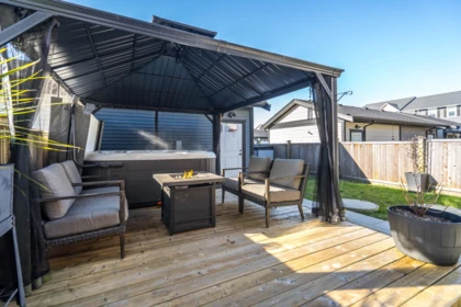 Aerial View of 8689 Cedar Street, Mission, BC