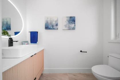 Powder Room Photo of 1 5595 Fleming Street, Vancouver, BC
