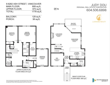 Outdoor Deck Photo of 6 6262 Ash Street, Vancouver, BC