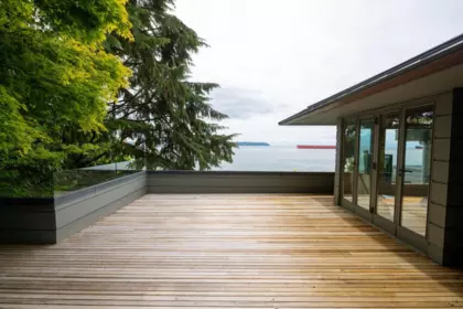 Backyard Photo of 4036 Marine Drive, West Vancouver, BC