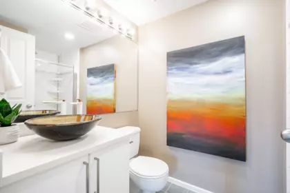 Powder Room Photo of 204 260 Newport Drive, Port Moody, BC