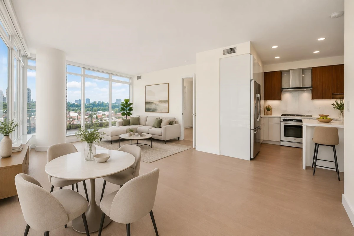 Living Room Photo of 405 7769 Park Crescent, Burnaby, BC