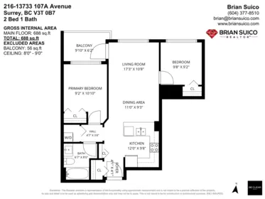 Entry Foyer Photo of 216 13733 107a Avenue, Surrey, BC