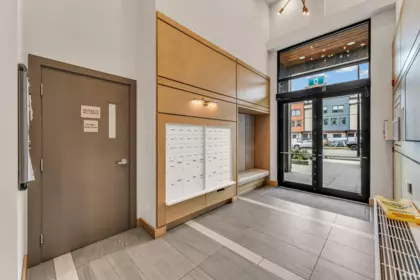 Aerial View of 303 625 E 3rd Street, North Vancouver, BC