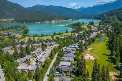 Aerial View of 8115 Muirfield Crescent, Whistler, BC