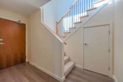 Aerial View of PH 1705 8677 Capstan Way, Richmond, BC