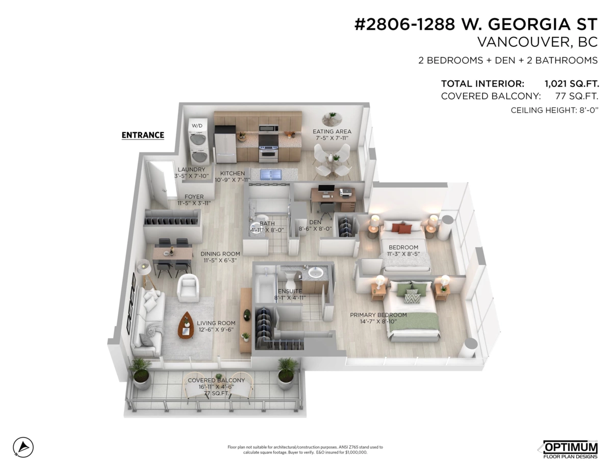 Walk-In Closet Photo of 2806 1288 W Georgia Street, Vancouver, BC