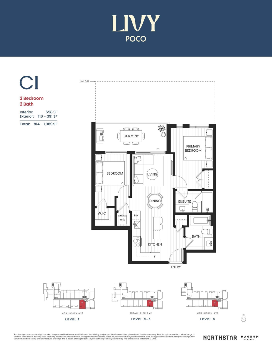 Exterior Rear Photo of 301 2245 Mcallister Avenue, Port Coquitlam, BC