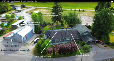 10087 Mountainview Road, Mission, BC, Dewdney Deroche — 8 bed single family residence for sale
