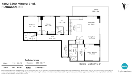 Office / Den Photo of 802 6200 Minoru Boulevard, Richmond, BC