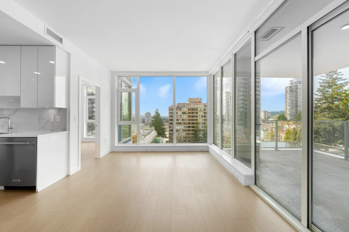 Backyard Photo of 608 555 Sydney Avenue, Coquitlam, BC