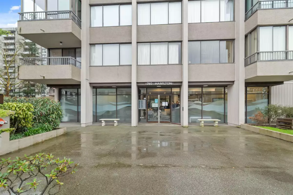 Exterior Front Photo of 1101 740 Hamilton Street, New Westminster, BC