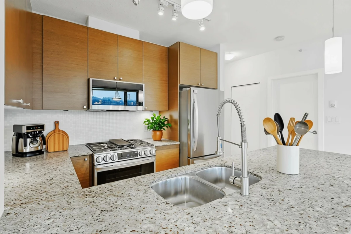 Dining Area Photo of 708 110 Brew Street, Port Moody, BC