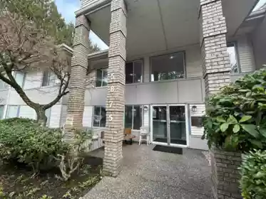Front exterior of 105 5875 Imperial Street, Burnaby, BC