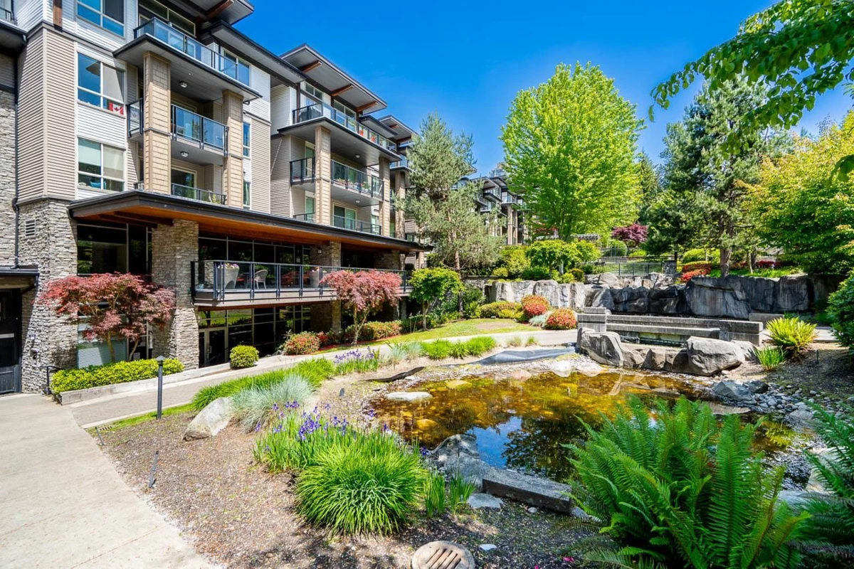 Outdoor Deck Photo of 404 7478 Byrnepark Walk, Burnaby, BC