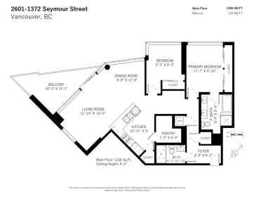 Backyard Photo of 2601 1372 Seymour Street, Vancouver, BC