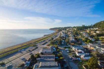 Aerial View of 14310 Sunset Drive, White Rock, BC