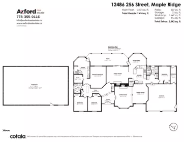 Aerial View of 12486 256 Street, Maple Ridge, BC