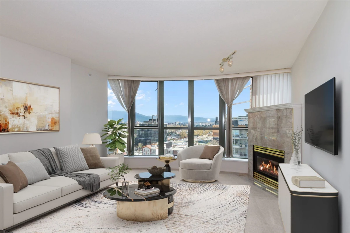 Family Room Photo of 1503 1088 Quebec Street, Vancouver, BC