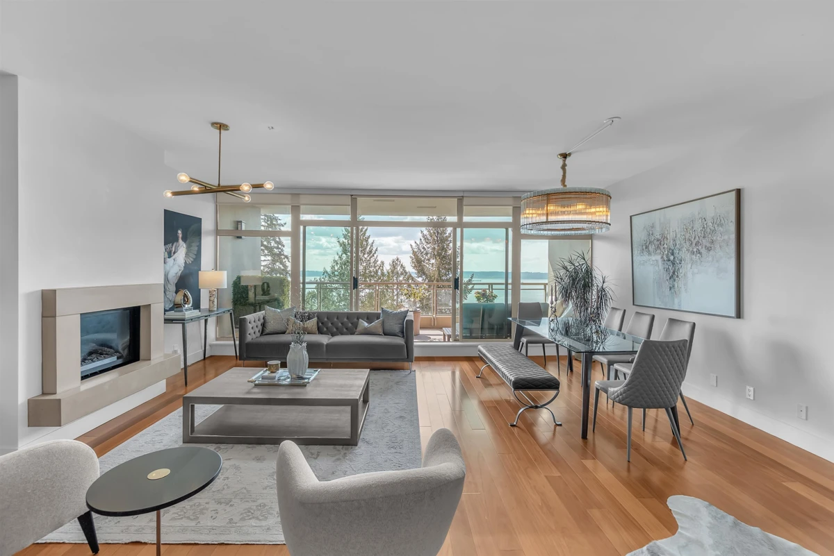 Dining Area Photo of 702 3335 Cypress Place, West Vancouver, BC