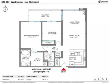 Hot Tub / Spa Photo of 824 7831 Westminster Highway, Richmond, BC