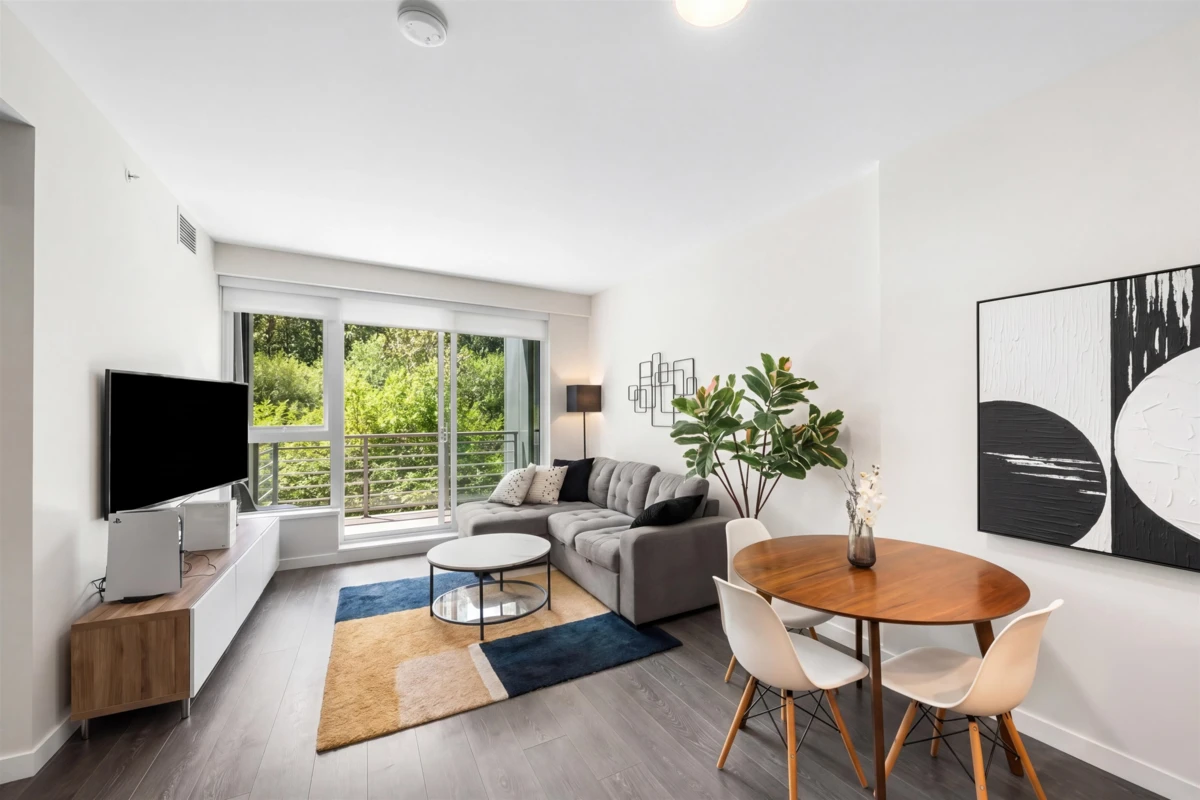 Living Room Photo of 405 308 Morrissey Road, Port Moody, BC