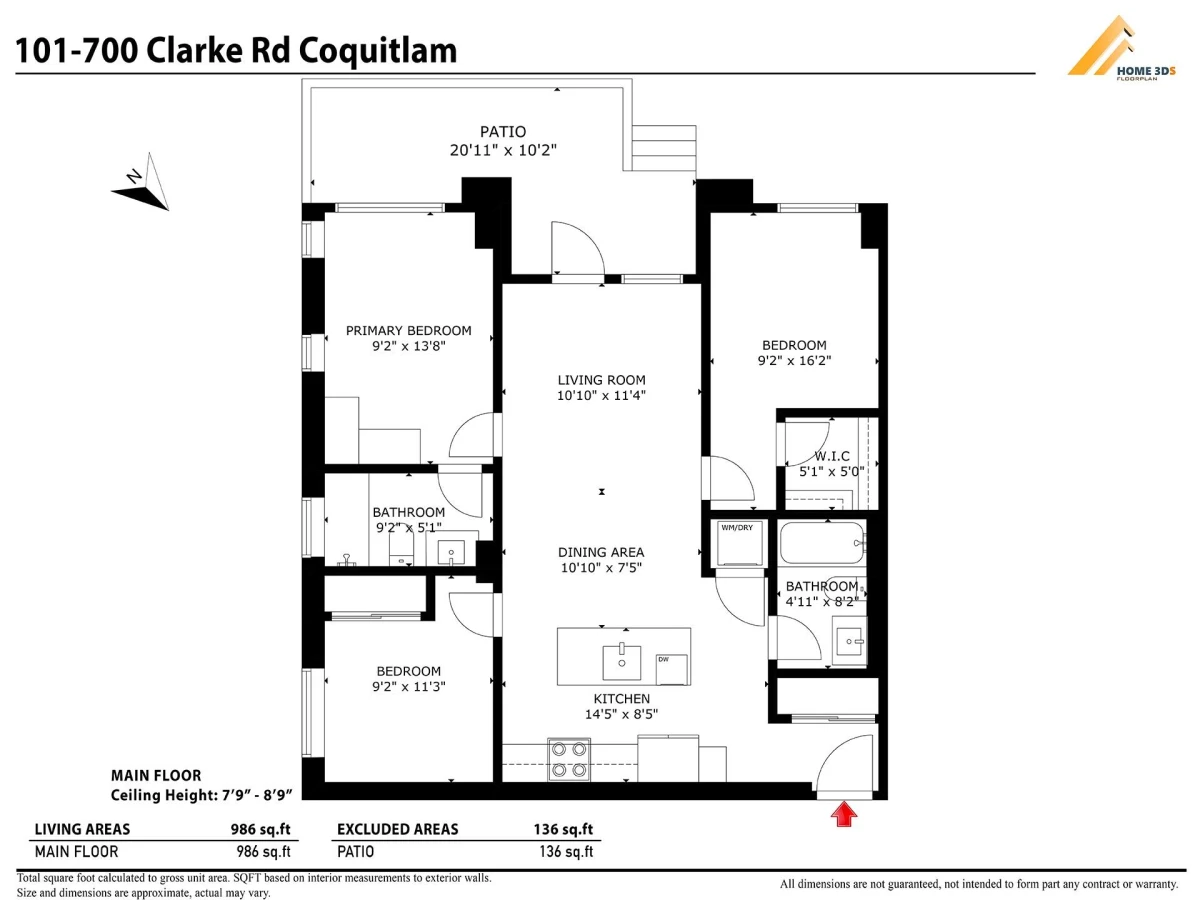 Exterior Rear Photo of 101 700 Clarke Road, Coquitlam, BC