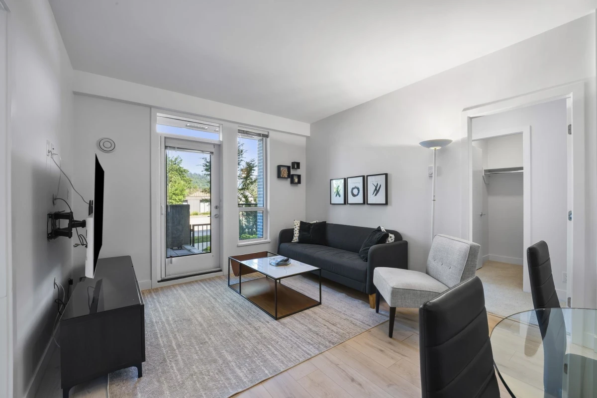 Family Room Photo of 101 700 Clarke Road, Coquitlam, BC