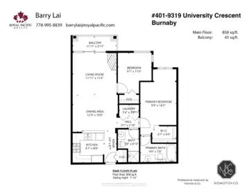 Entry Foyer Photo of 401 9319 University Crescent, Burnaby, BC