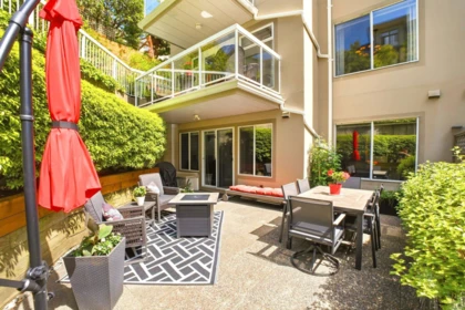 Aerial View of 38 72 Jamieson Court, New Westminster, BC